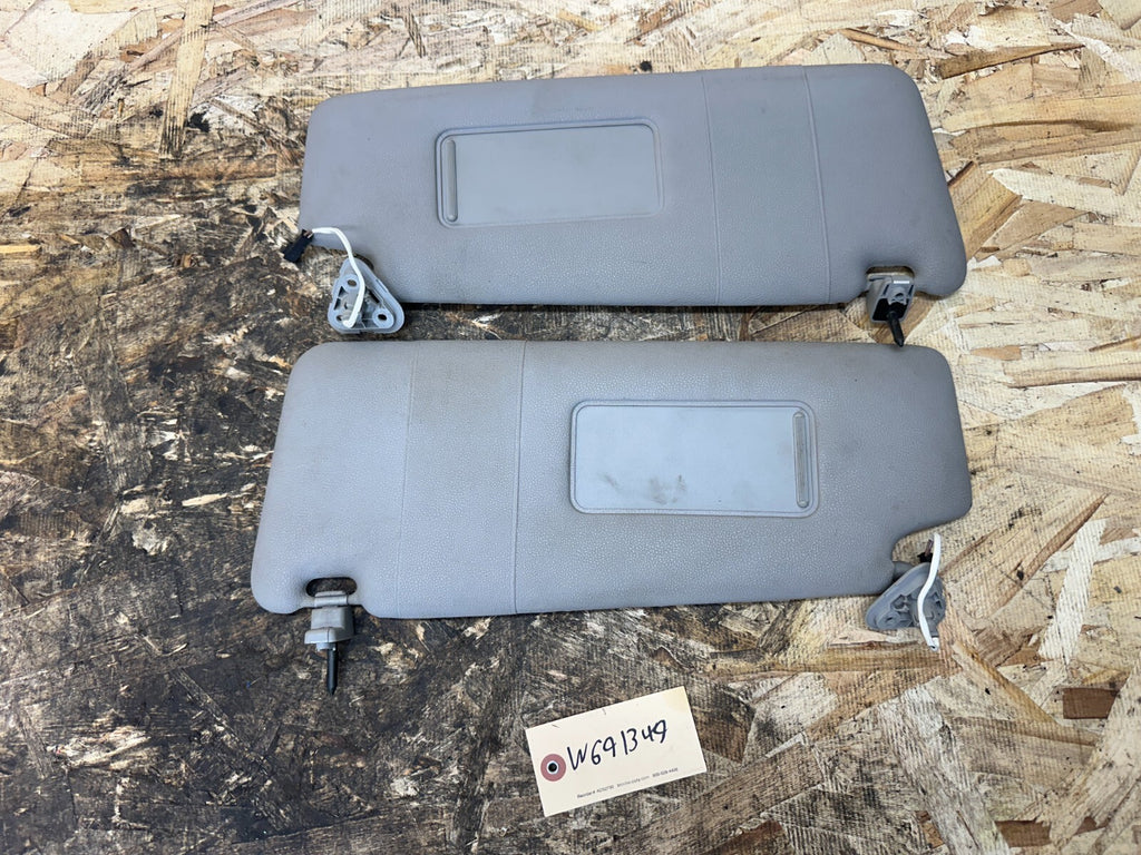 BMW 2003-2010 E83 X3 GRAY SUN VISOR SET 2PC OEM 7015723+7015724