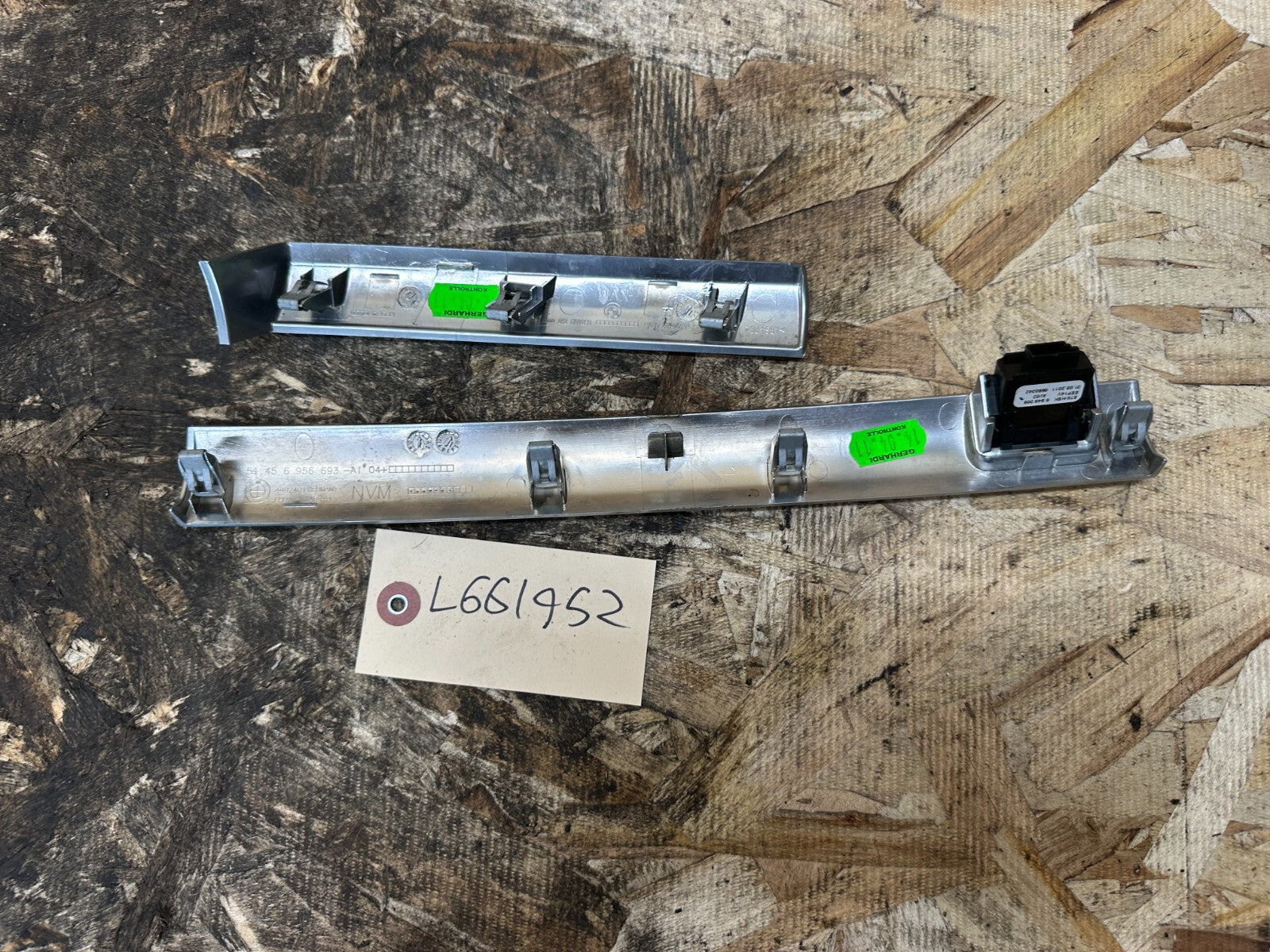 BMW 2007-2014 E70 X5 SILVER DASH BOARD TRIM SET OEM 6956693+6956692+6949309