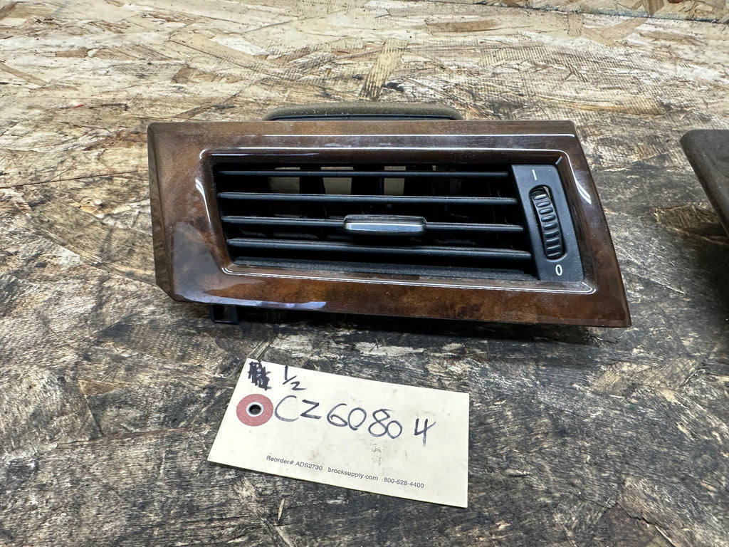 BMW 2007-2010 E60 5 SERIES SHIFTER BEZEL+VENT+LIGHTER TRIM PIECE SET 6970267