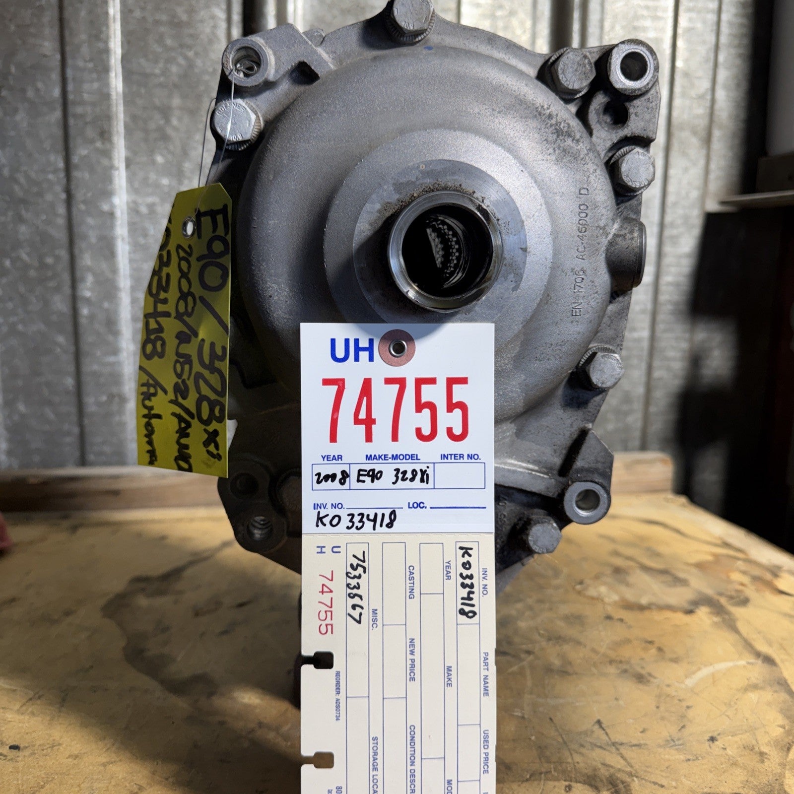 Front Differential Carrier Final Drive 3.91  AWD Diff OEM BMW E90 328XI 7533567
