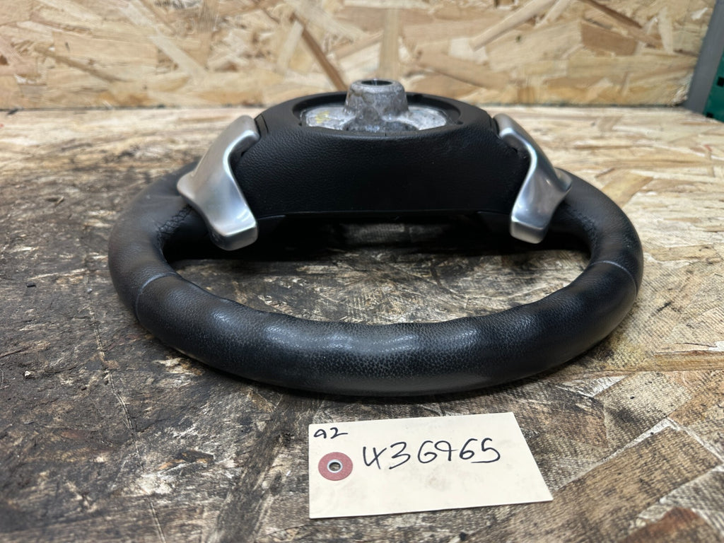 BMW 2006-2012 E90 NON HEATED SPORT STEERING PADDLE SHIFT BLACK LEATHER 6781086