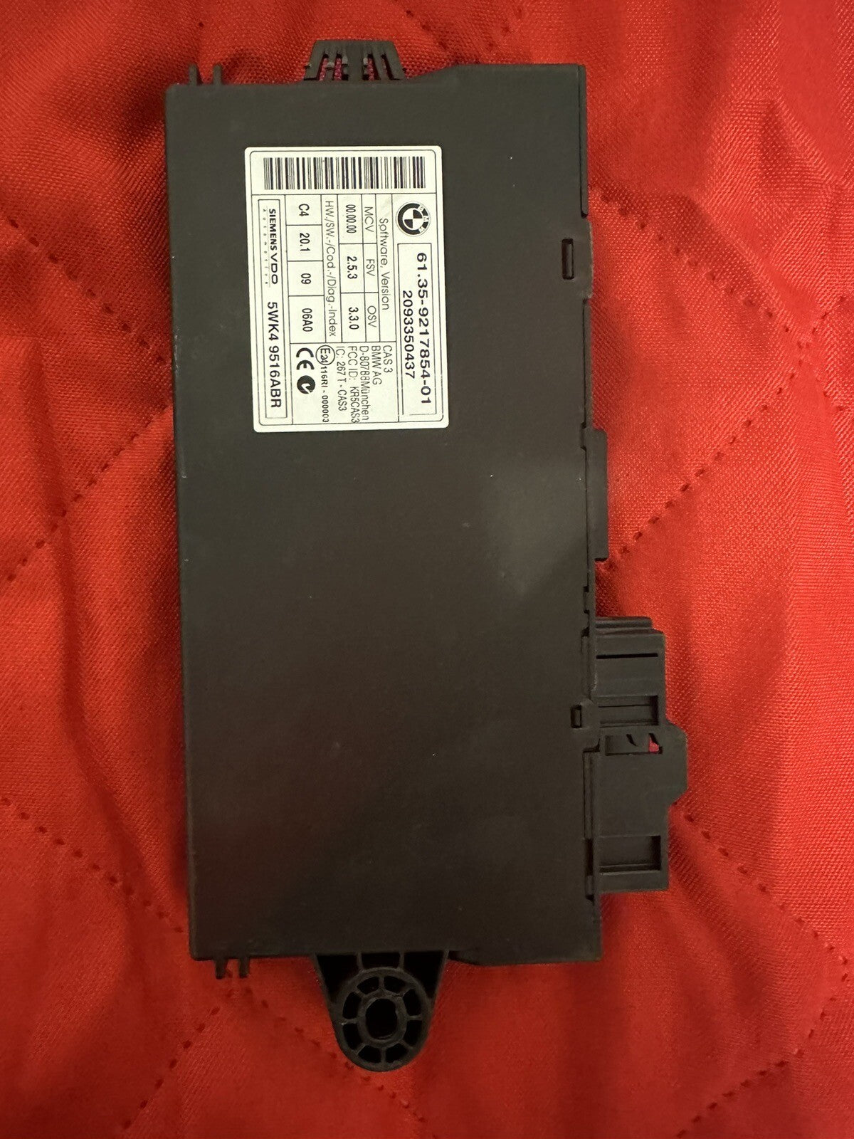 BMW 328I 128I E90 E92 E93 E82 N52  ENGINE ECU SET DME MSV80 CAS3 KEY SET 7602220