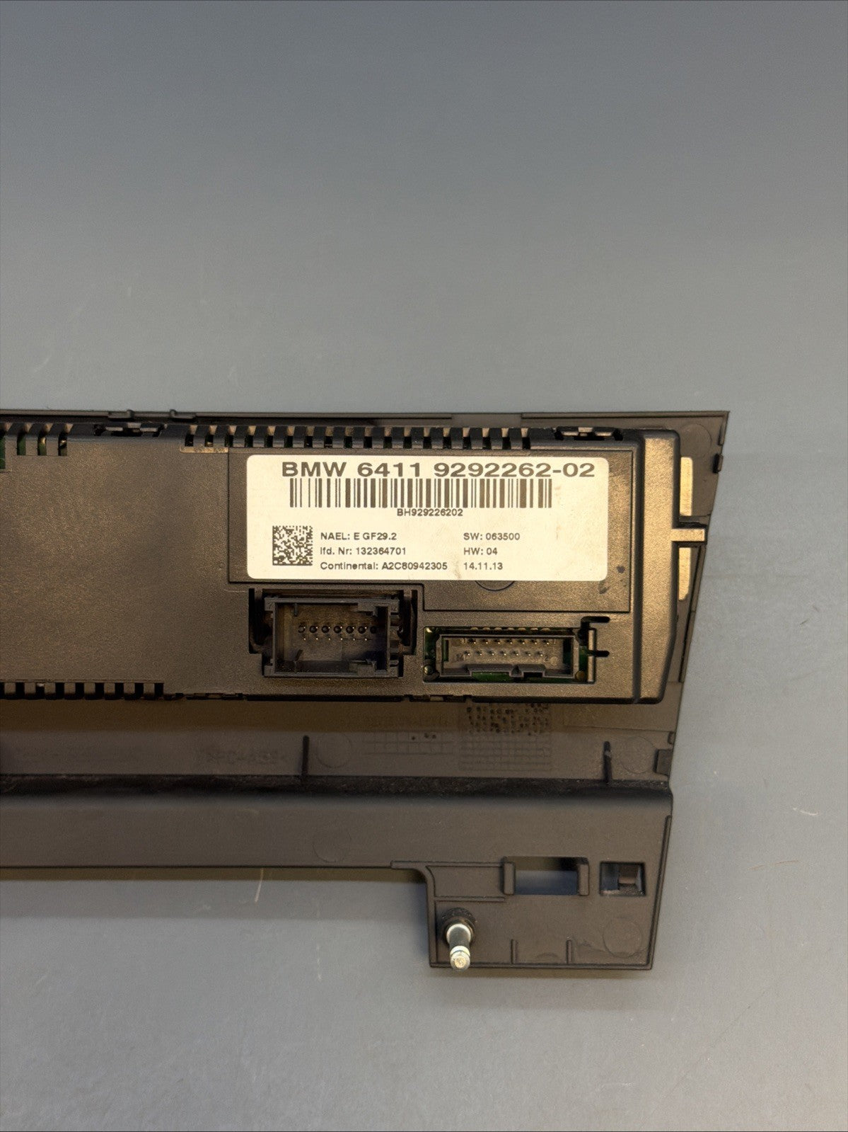 2012-2015 BMW X1 E84 A/C HEAT CLIMATE CONTROL PANEL OEM 9292262