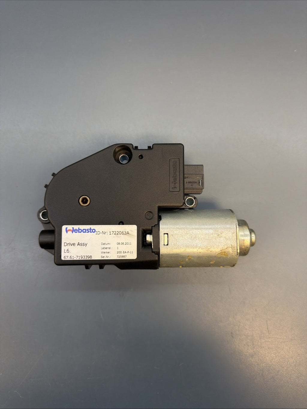 2008-2016 Bmw 335I 328I 550I E90 E91 Sunroof Motor Sun Roof Motor 1722063A OEM