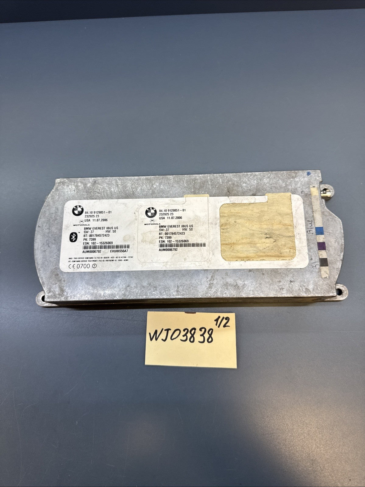 2006 -2008 BMW X3 BLUETOOTH TELEMATICS COMMUNICATION CONTROL MODULE 9129851 OEM.