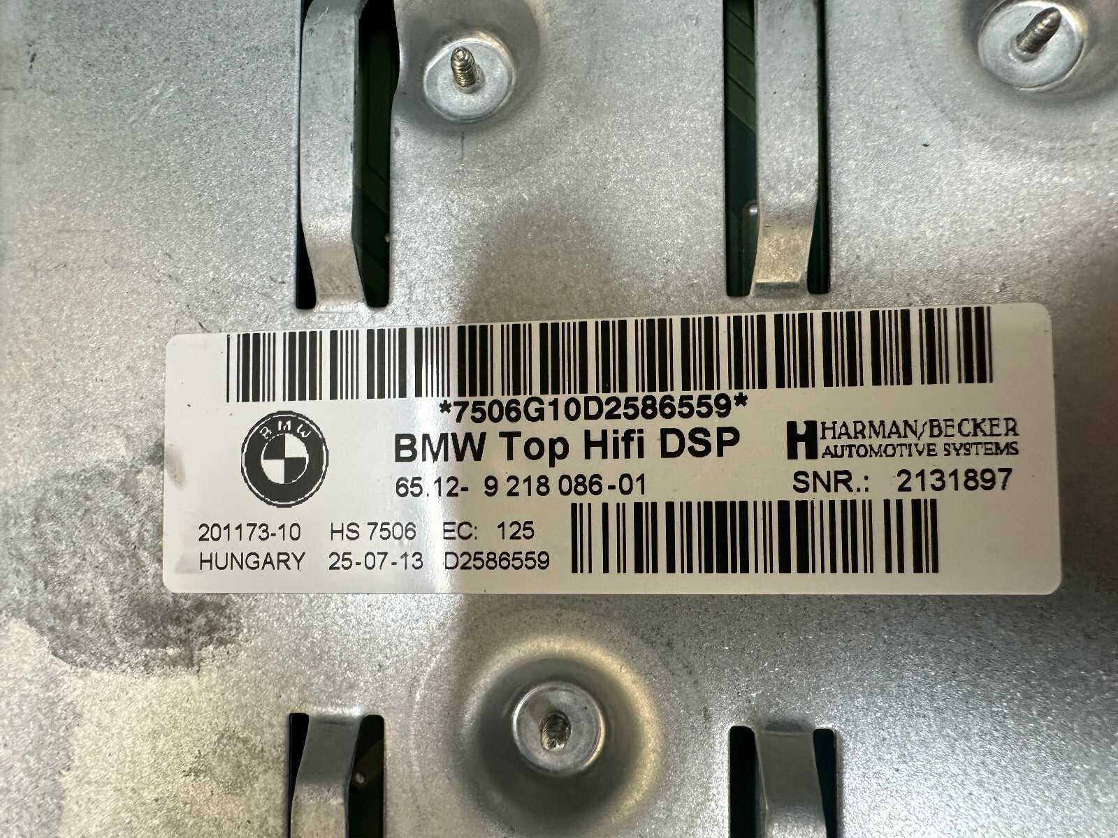 BMW 06-13 E81 E90 E84 1 3 SERIES X1 HARMEN TOP HIFI AUDIO AMPLIFIER 9218086