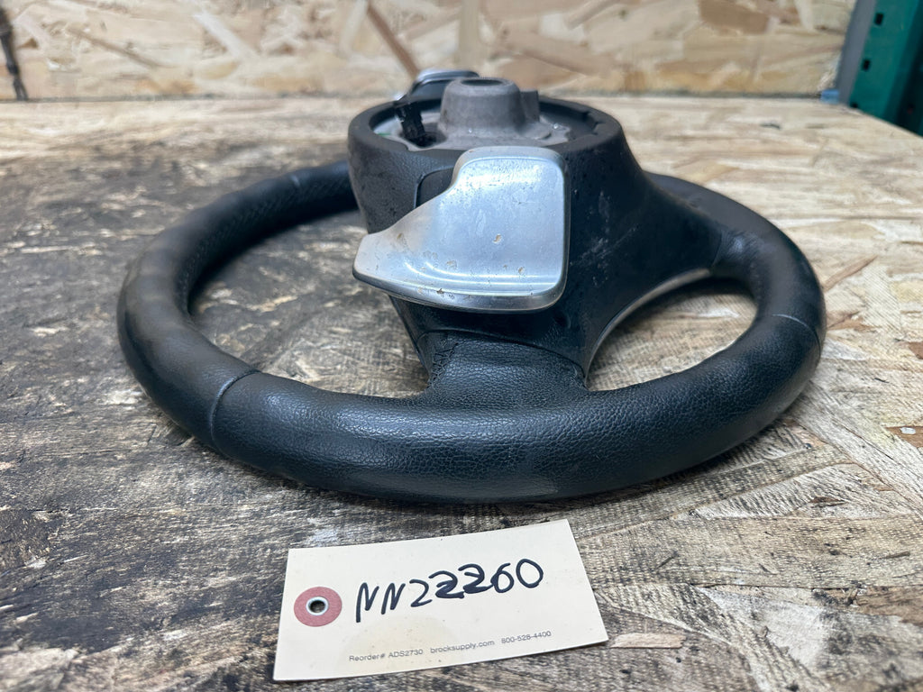 BMW 06-11 E90 3 SERIES BLACK LEATHER SPORT STEERING WHEEL W PADDLES OEM 6795858