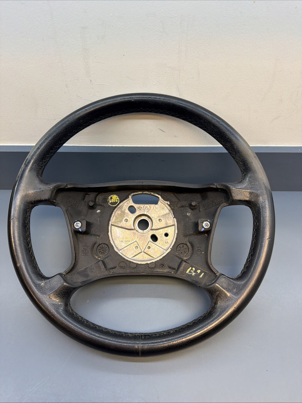 2004-2006 BMW X3 E83 4-Spoke Steering Wheel Black Leather OEM 3411790