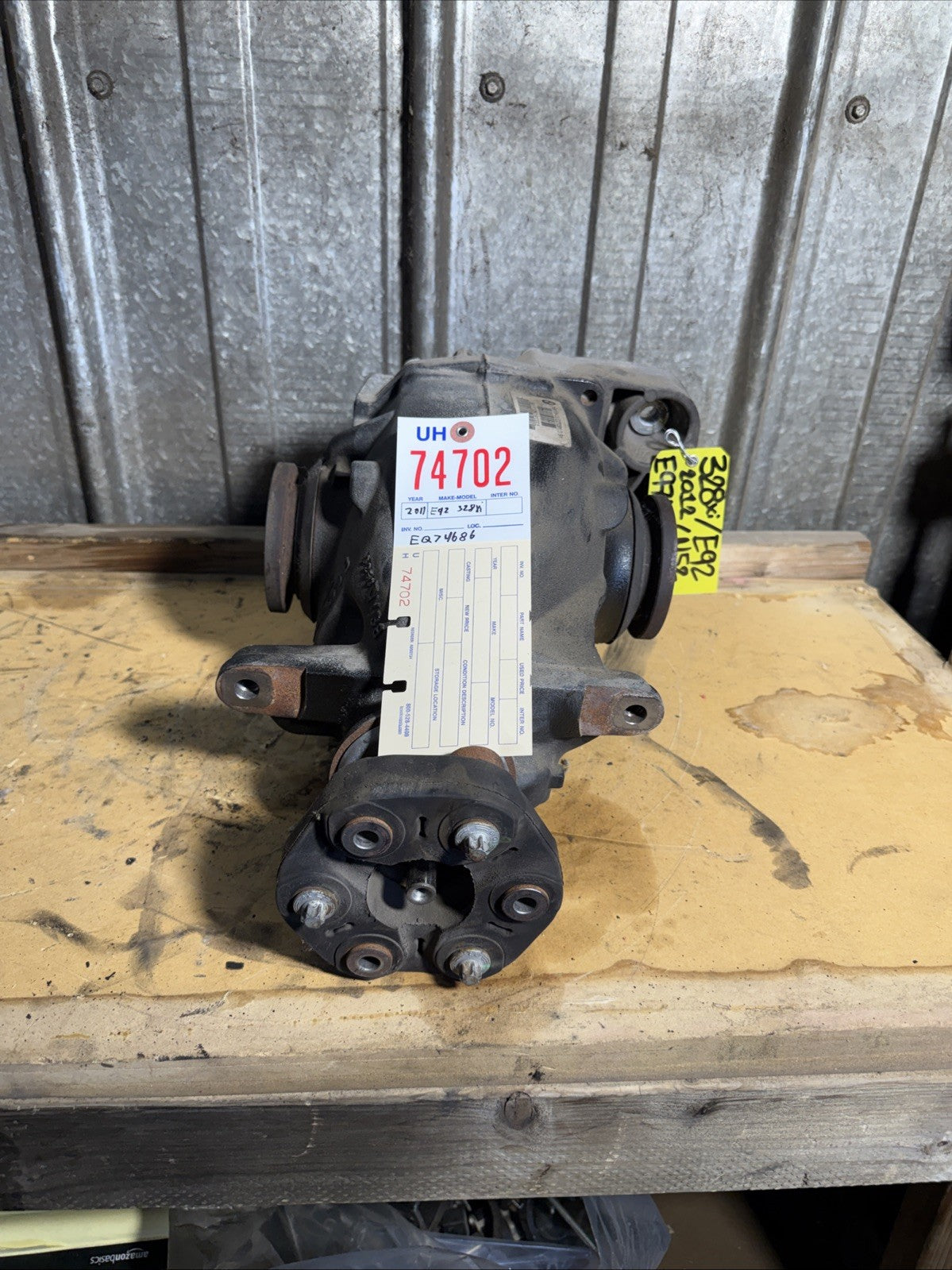 BMW REAR DIFFERENTIAL E92 3 SERIES  FINAL DRIVE 3.91 7566189