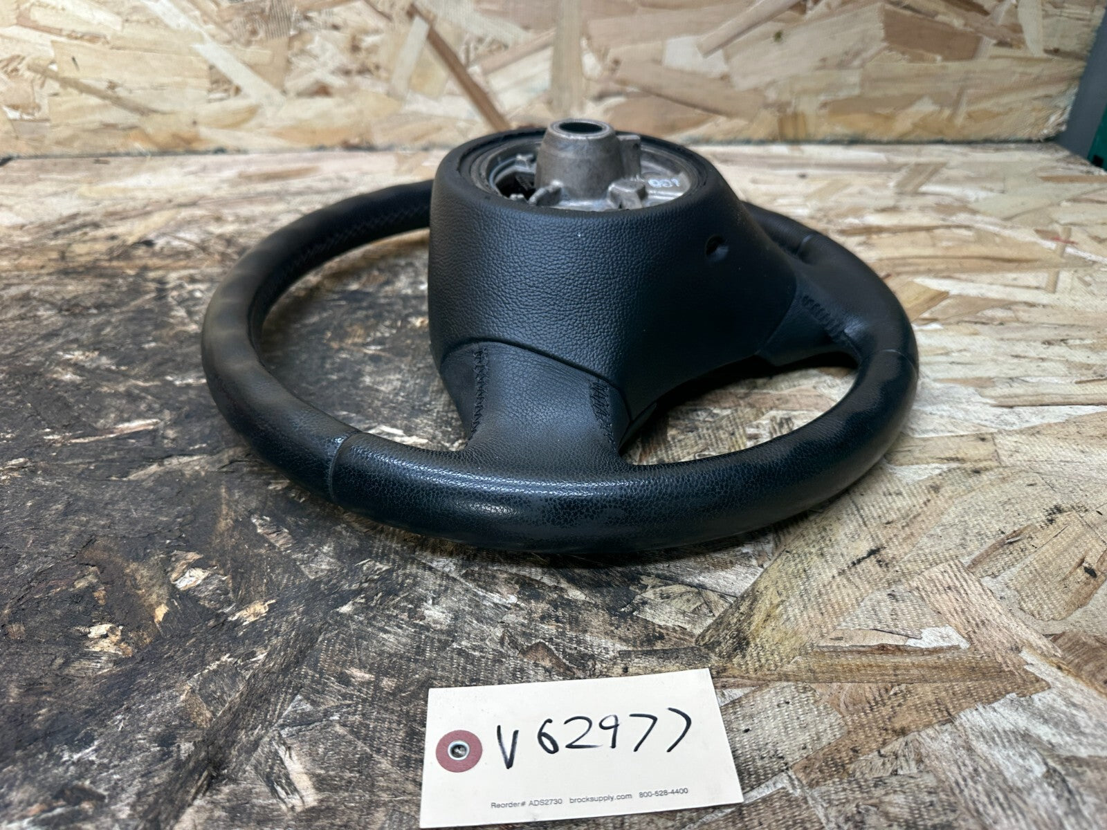 BMW 2006-2012 E90 E9X 3 SERIES BLACK LEATHER STEERING WHEEL OEM 3375E901