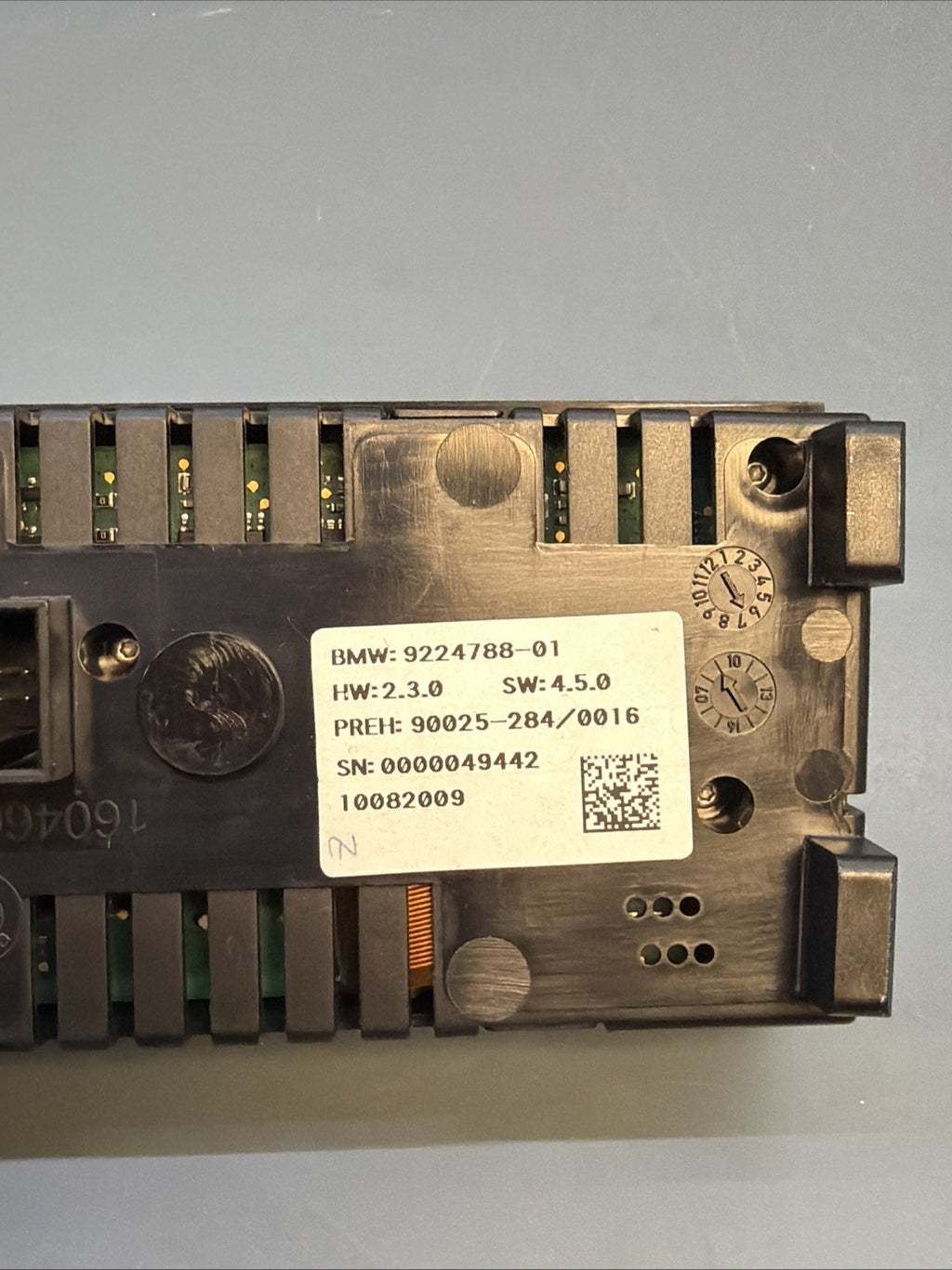 09-15 BMW F01 F02 750I 750LI 740I 760I CENTER CLIMATE CONTROL UNIT 9224788