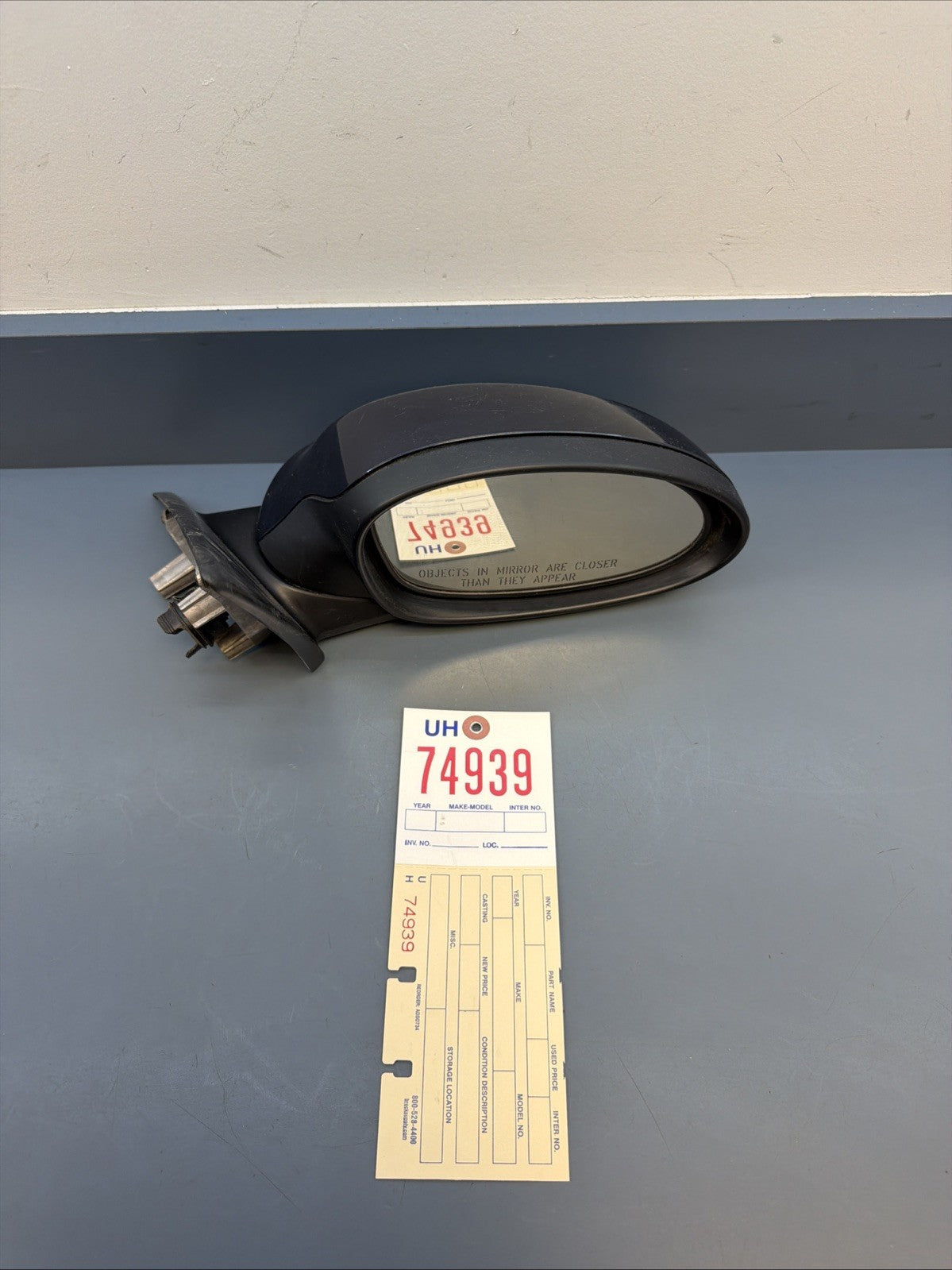 06-08 BMW 328I 335i E90 RIGHT SIDE VIEW MIRROR BLACK OEM 7075626 HEATED DIMMING