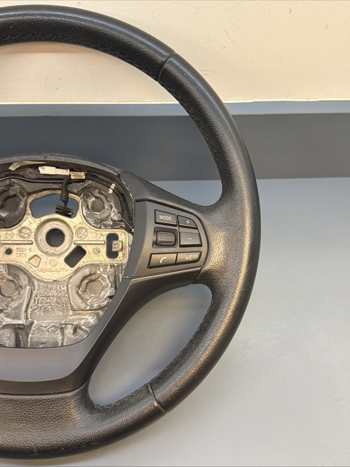 2012-2016 BMW 3 SERIES F30 STEERING WHEEL LEATHER STEERING WHEEL OEM 6255818