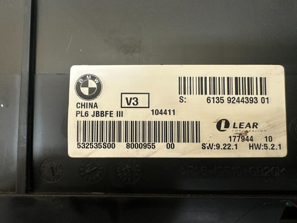 BMW 2010-2017 F10 5 SERIES BCM BODY CONTROL MODULE JUNCTION BOX OEM 9244393