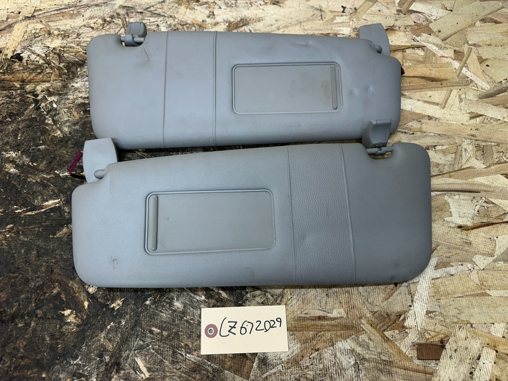 BMW 2004-2010 E60 GRAY SUN VISOR SET OF 2pc OEM 51168248552+51168248553