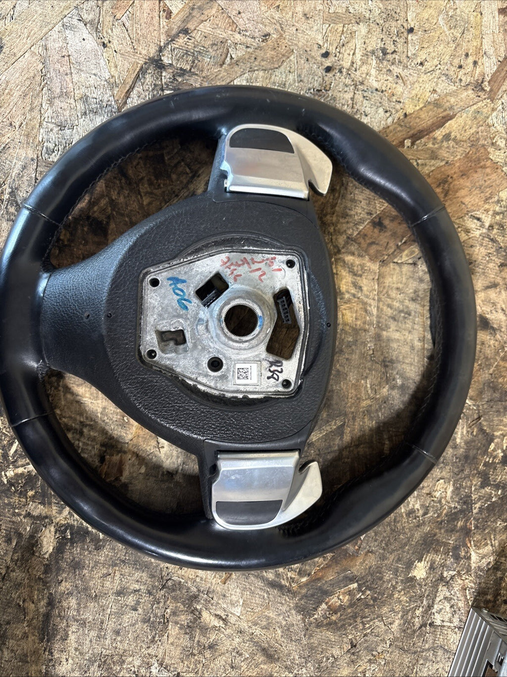 BMW F01 F02 F10 F11 M Sport Black Leather Steering Wheel OEM 6175430