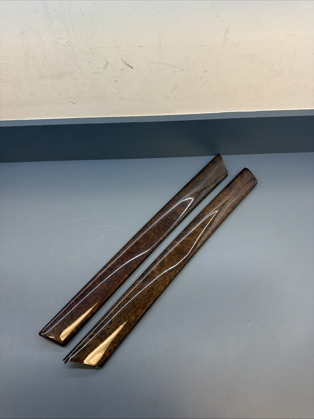 99-06 BMW 3 Series E46 Drivers Door Panel Trim Wood 8200725 8200726