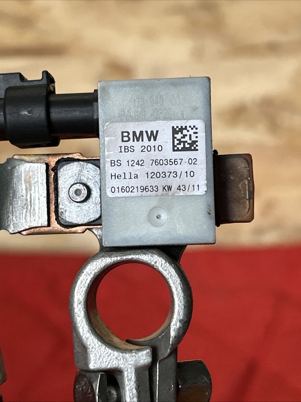 BMW 01-13 E93 E60 E70 E71 3/5 SERIES X5 X6 INTELLIGENT NEGATIVE BATTERY 7603567