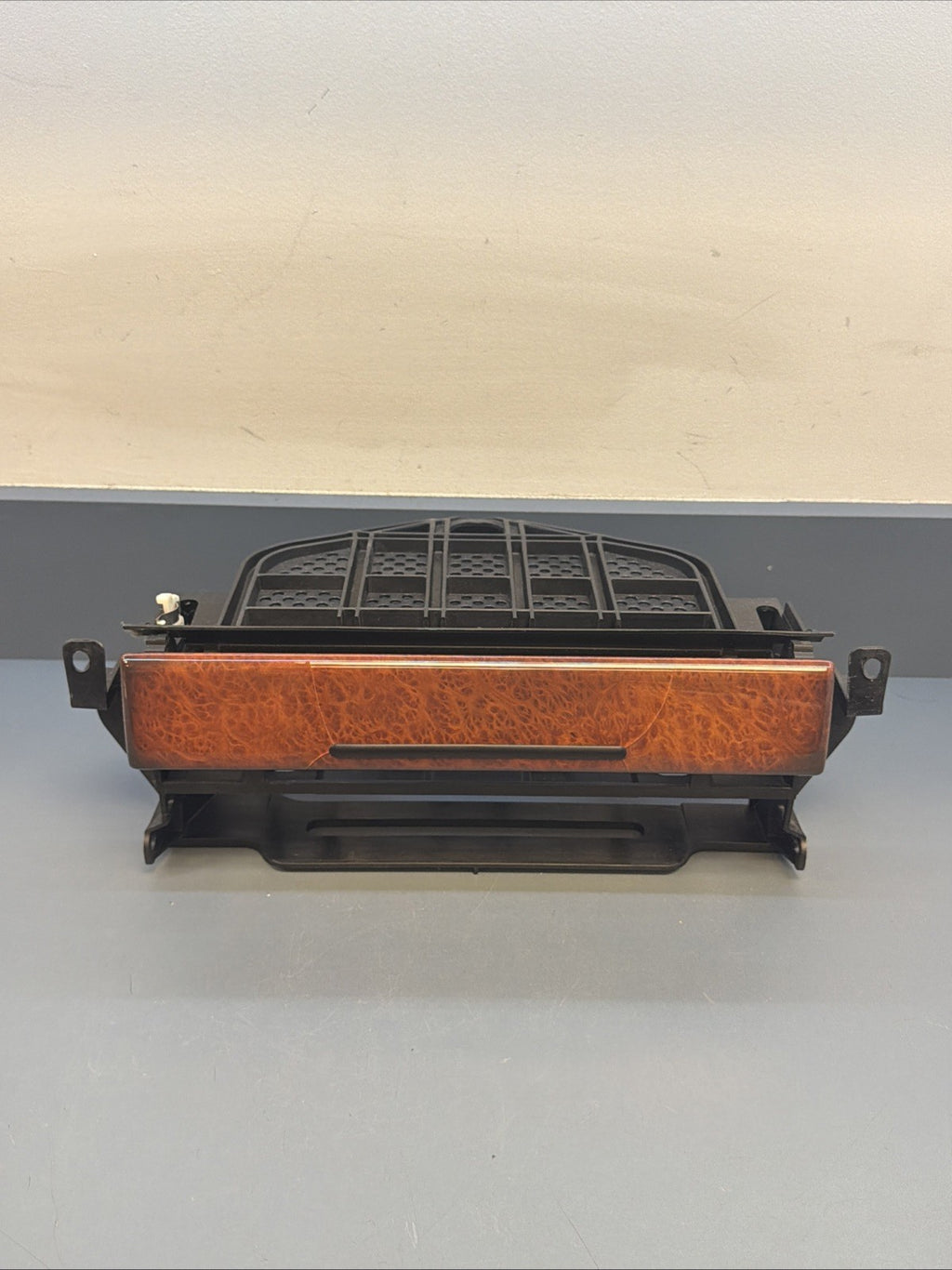 98-03 BMW E39 525i 530i Radio Panel Wood Cover Trim 7037713 OEM