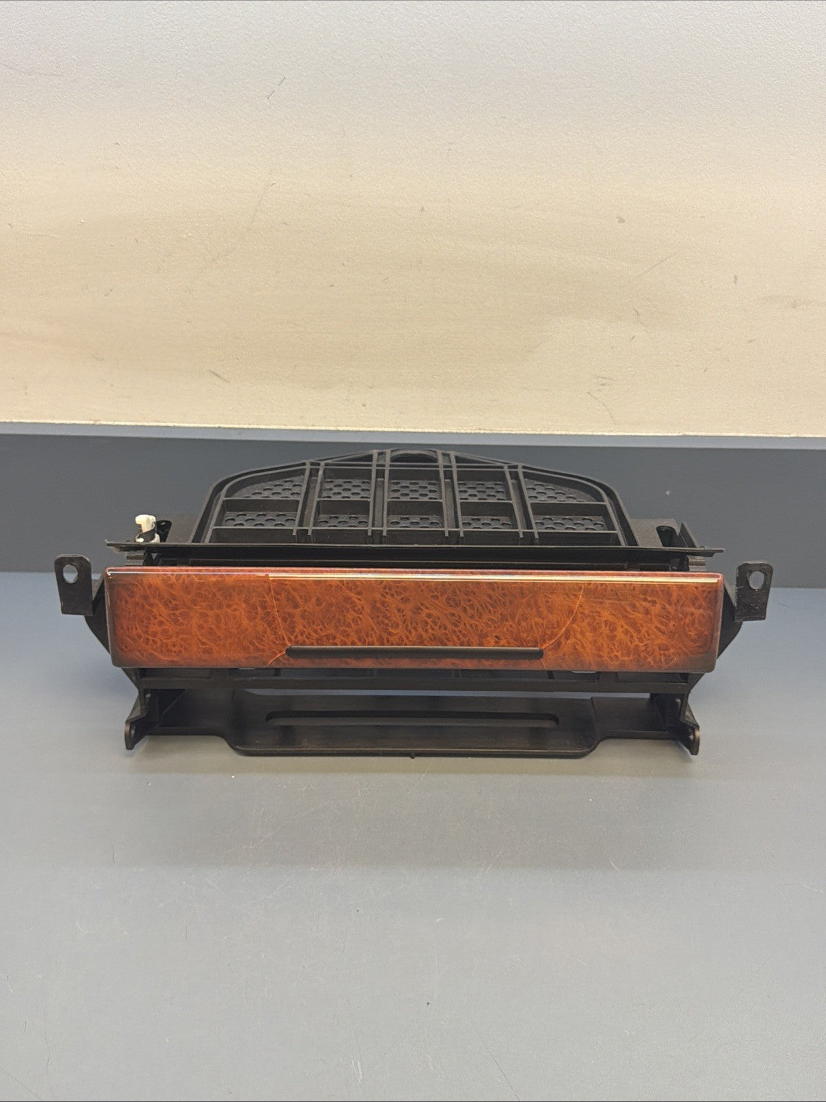 98-03 BMW E39 525i 530i Radio Panel Wood Cover Trim 7037713 OEM