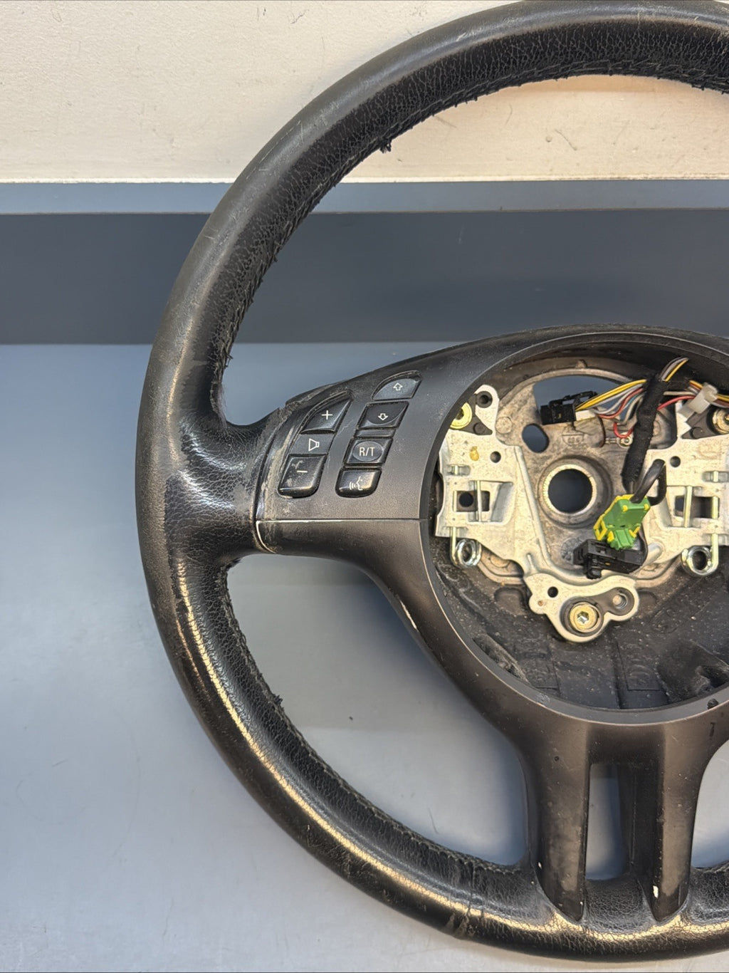 BMW 99-06 E46 3 SERIES BLACK LEATHER SPORT STEERING WHEEL OEM 101493/6760659