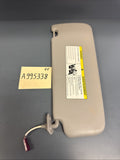 06-12 BMW E90 E91 3-SERIES SEDAN RIGHT PASSENGER SUN VISOR GRAY W/ MIRROR 725205