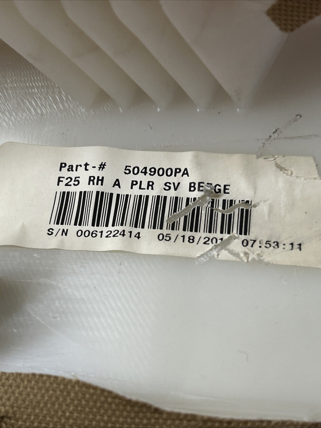 BMW 11-17 F25 X3 FRONT LEF T& RIGHT A PILLAR TRIM 9169303 9169304 BEIGE PAIR