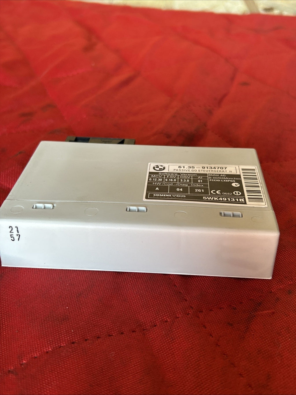2006 -2012 BMW E60 E61 E70 E64 E63 KEYLESS GO PASSIVE CONTROL MODULE 9134707