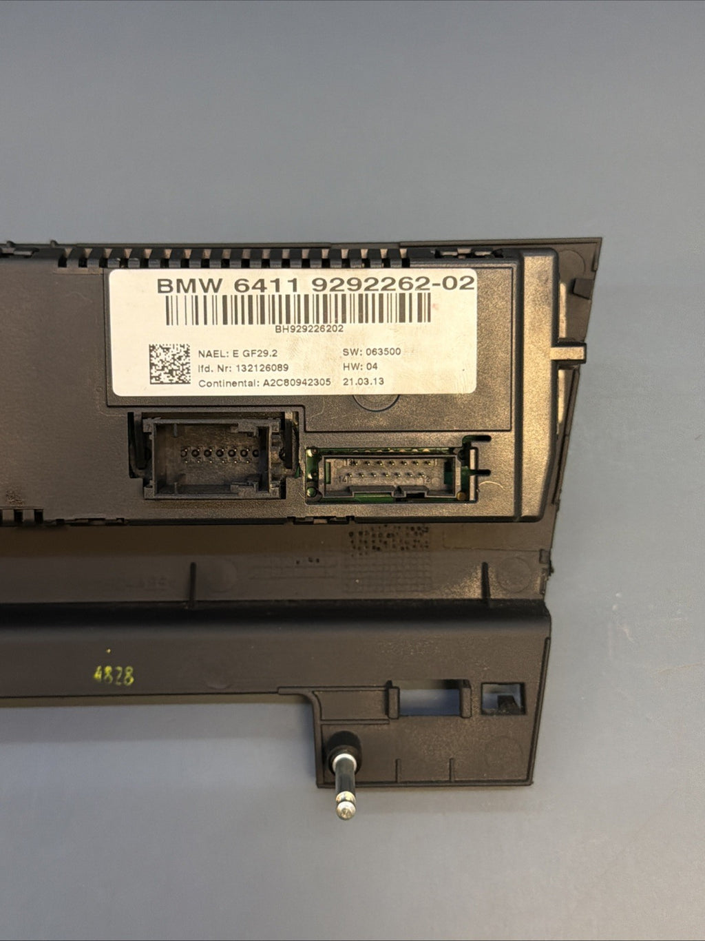 2012-2015 BMW X1 E84 A/C HEAT CLIMATE CONTROL PANEL OEM 9292262