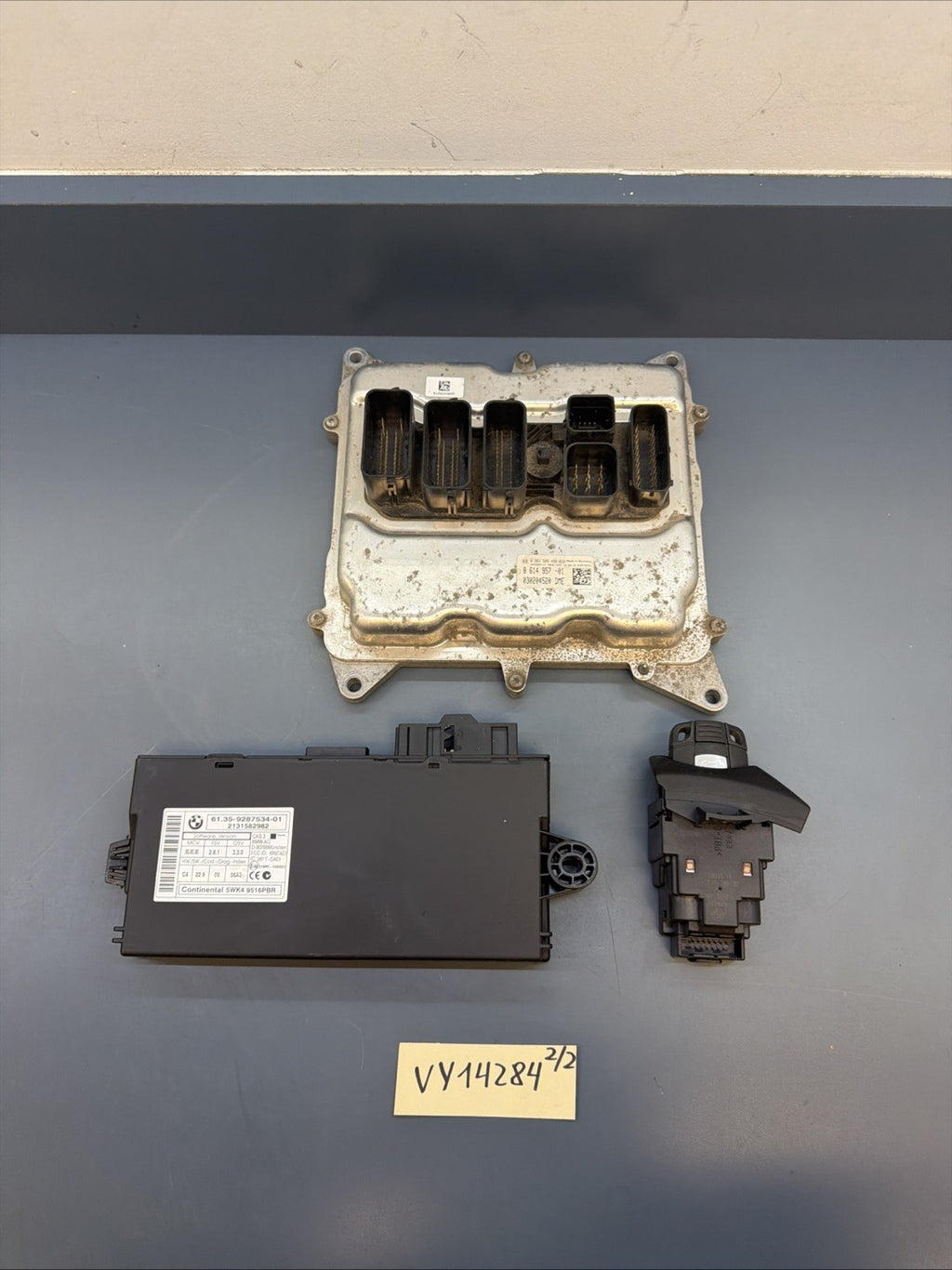 BMW E84 X1 N20 2.0L 28i Engine Computer Module Key DME ECU CAS3 SET OEM 8614957