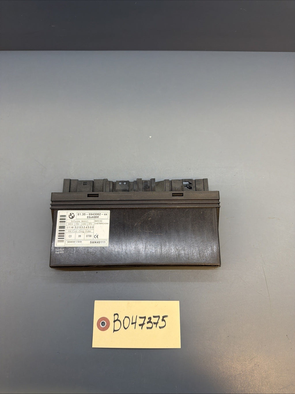 04-10 BMW E60 E63 E64 5 6 Series BCU BCM Body Control Module 6943062 OEM