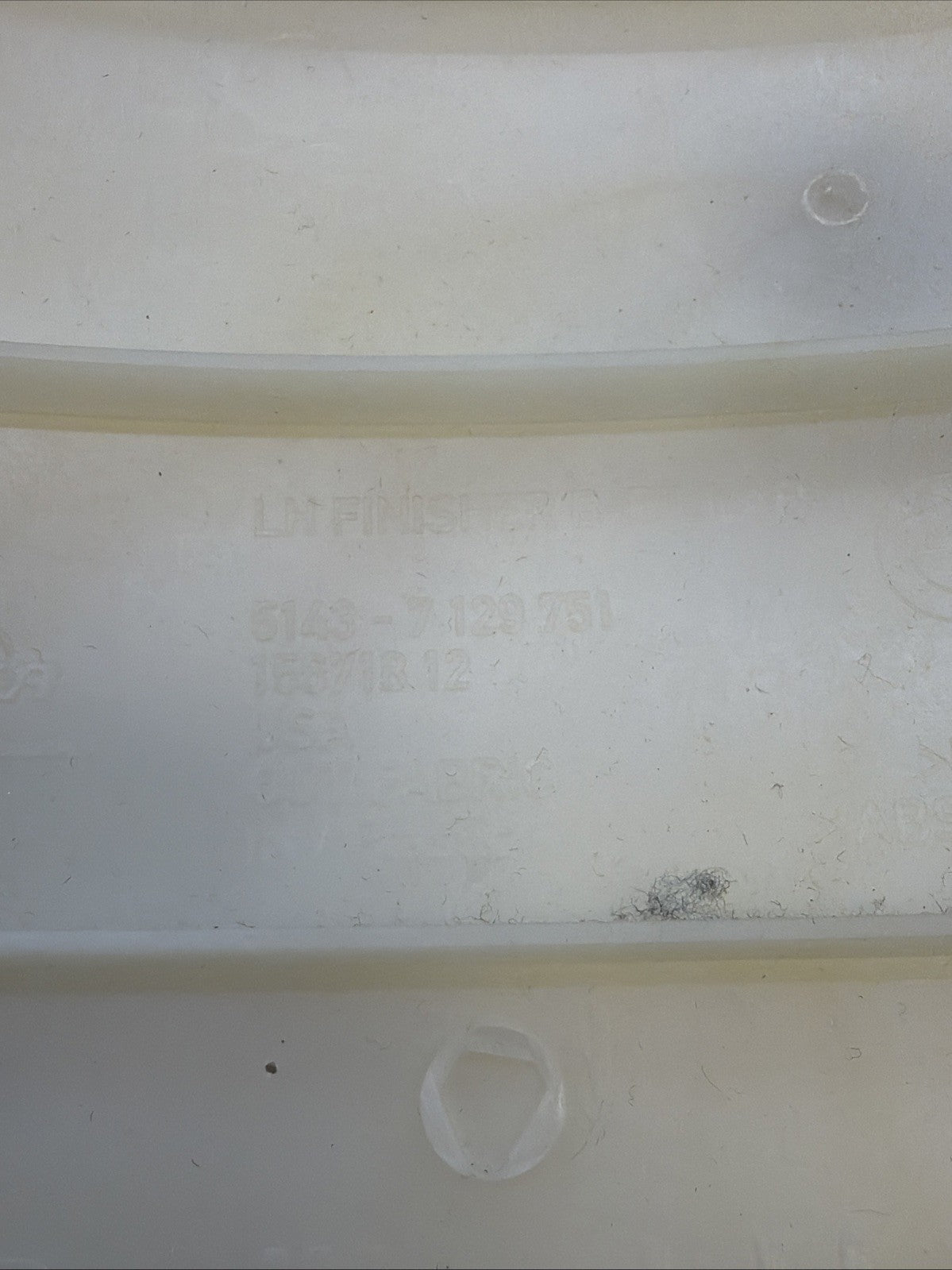 07-13 BMW E70 X5 Right & Left Side Trim Upper B Pillar TAN OEM 7129751