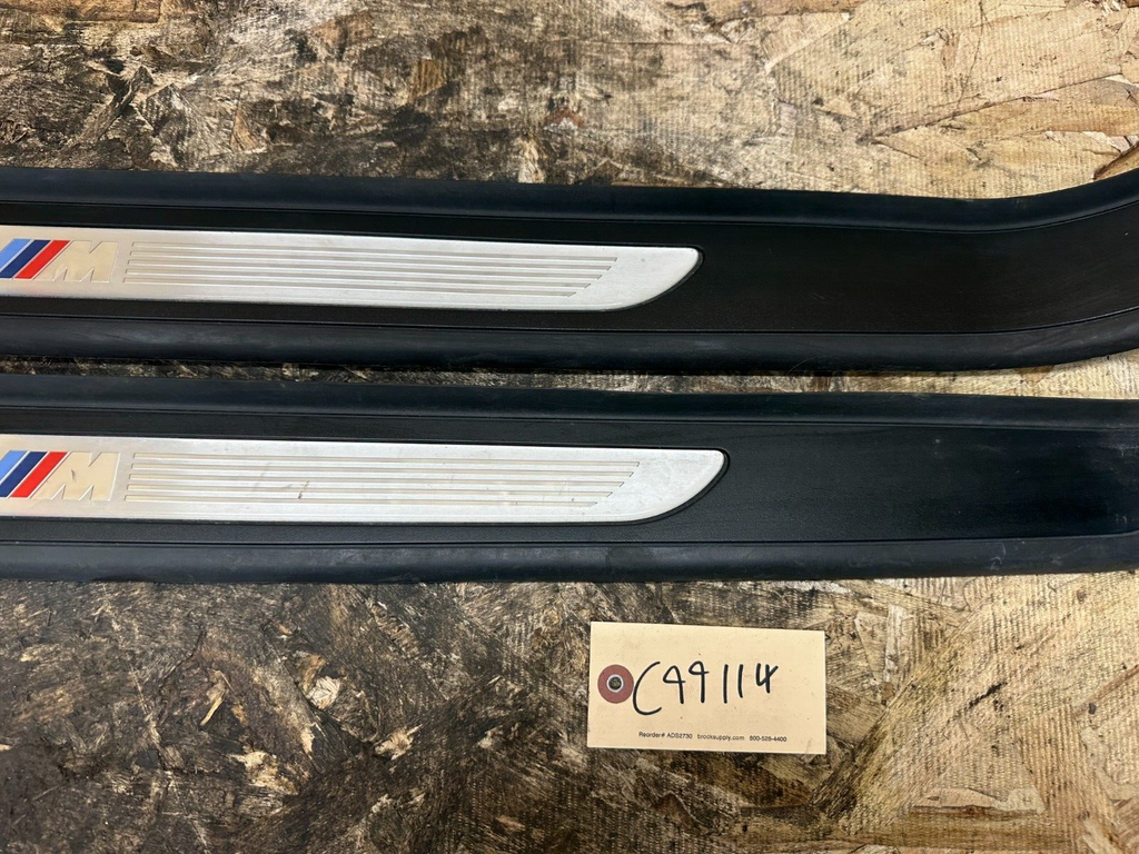 BMW 2006-2013 E92 INTERIOR LEFT+RIGHT DOOR SILL COVER M EDITION OEM 7900807/8