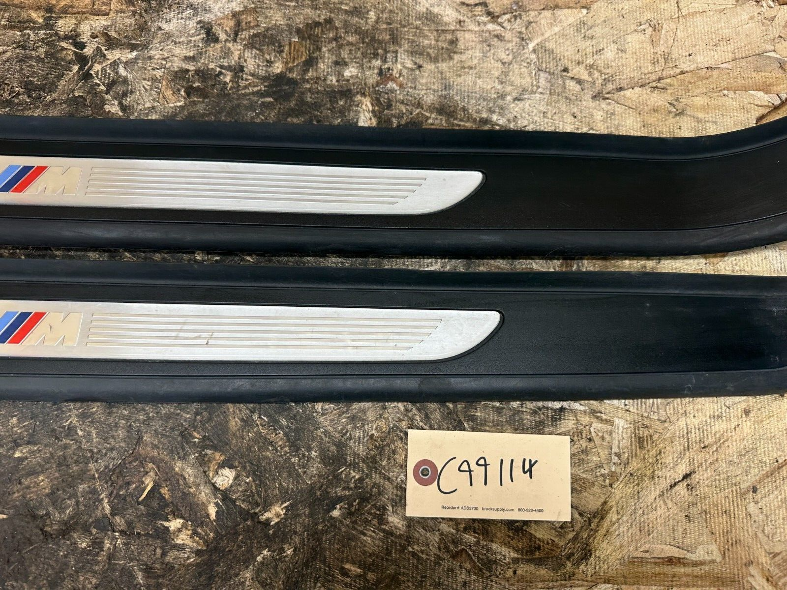 BMW 2006-2013 E92 INTERIOR LEFT+RIGHT DOOR SILL COVER M EDITION OEM 7900807/8