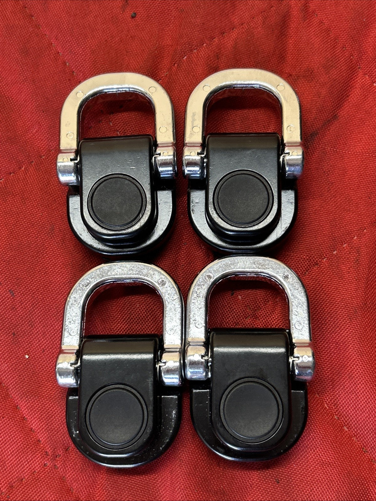 03-17 BMW X3 E83 F25 Rear Trunk Cargo Tie Down Hooks 3400537 Set of Four (4)