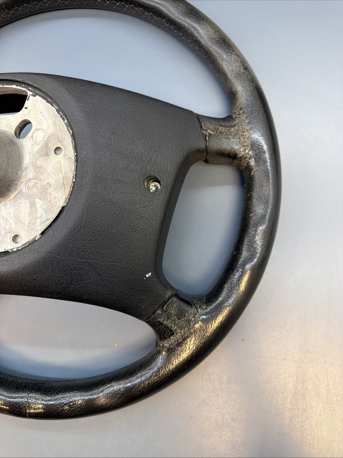 2004-2006 BMW X3 E83 4-Spoke Steering Wheel Black Leather OEM 3411790