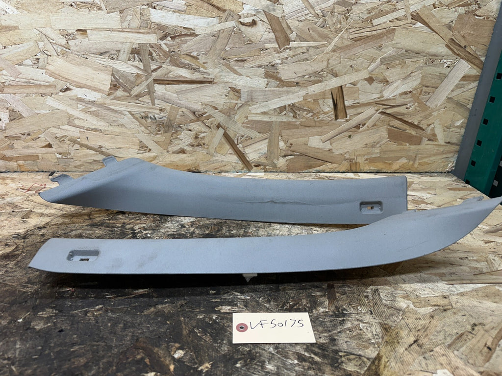 BMW 2006-2012 E90 GRAY DRIVER+PASSANGER SIDE A PILLAR TRIM COVER OEM 7058331+2