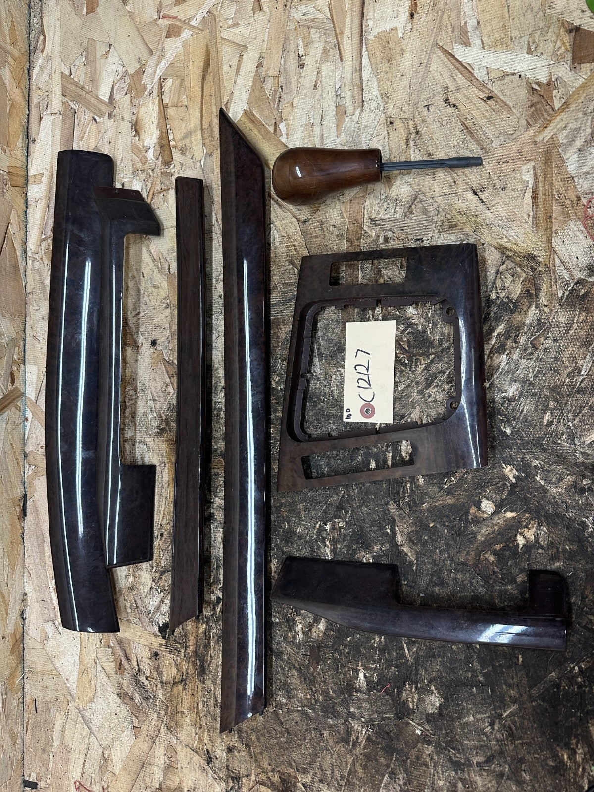 BMW 1997-2006 E46 3 SERIES BURLED WOOD TRIM SET 7 PIECES OEM 8203825