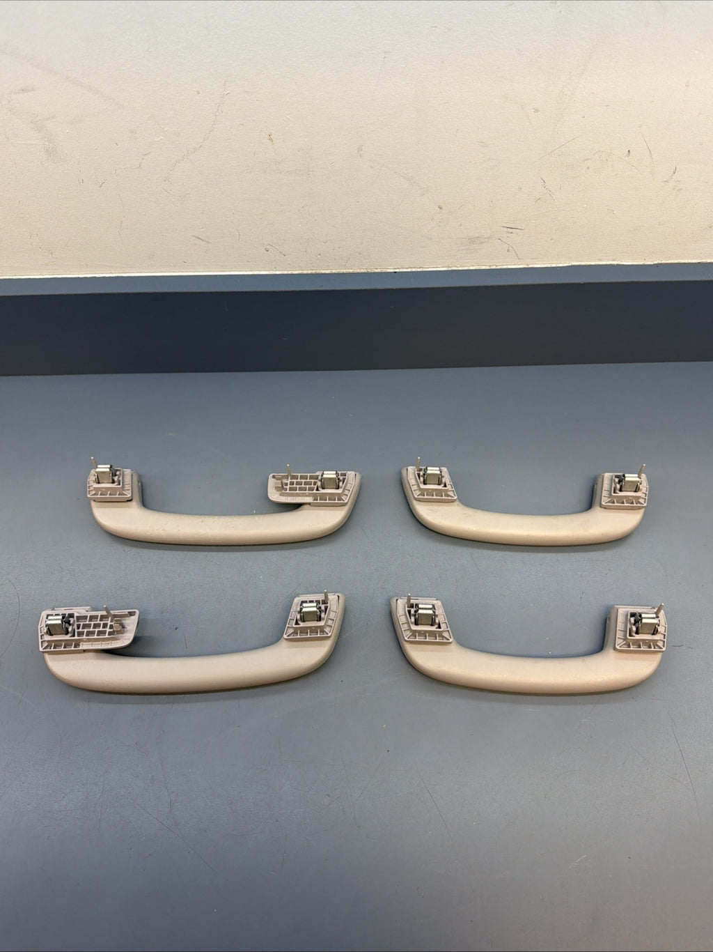 12-16 BMW 328I F30 SEDAN FRONT & REAR UPPER ROOF GRAB HANDLE SET OF 4 OEM GRAY