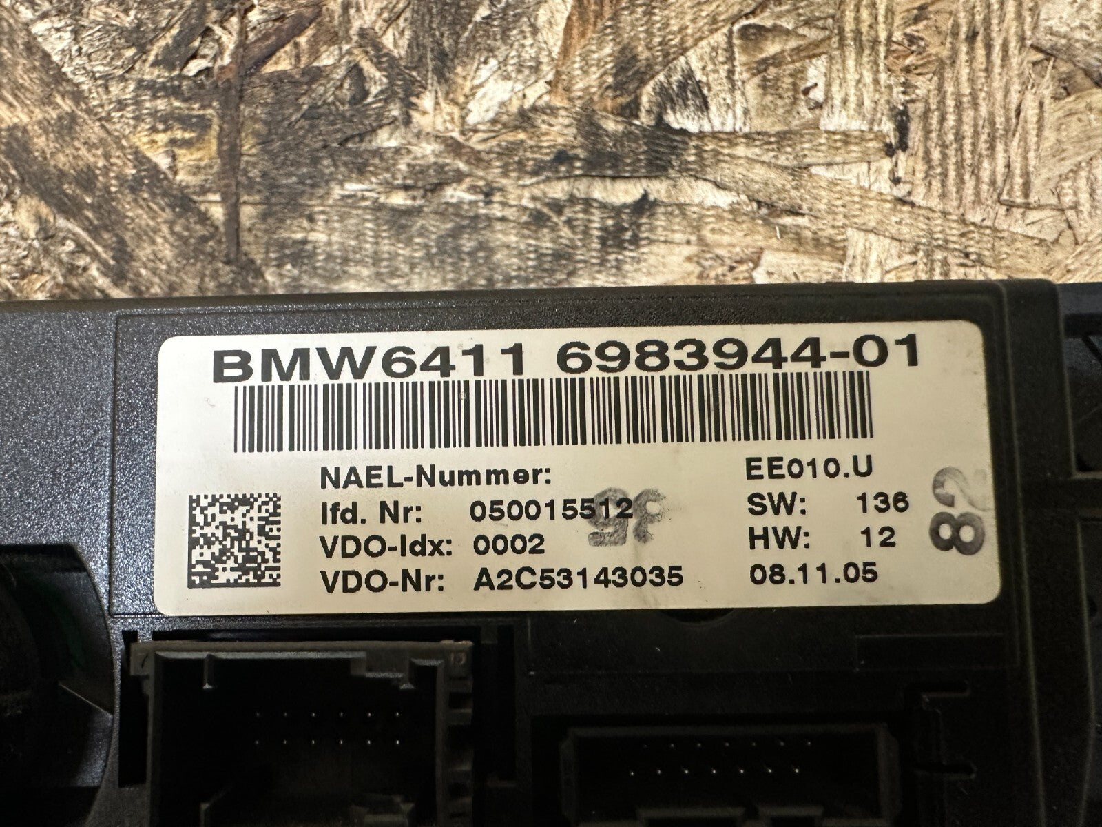 BMW 2006-2012 E90 E9X HEARTER/AC CLIMATE CONTROL SWITCH PANEL OEM 6983944