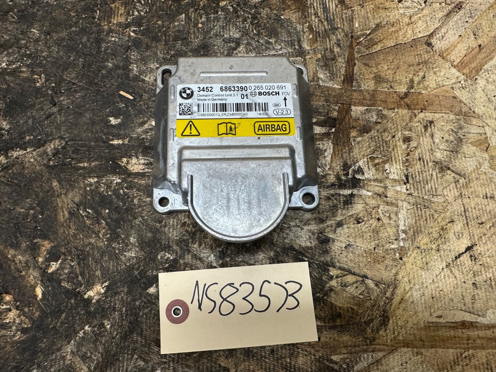 BMW F30 F31 F32 SRS CONTROL MODULE OEM 6863390