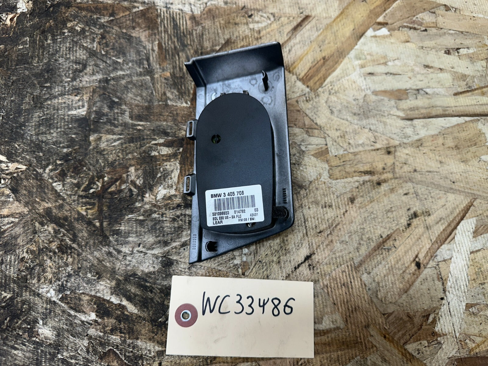 BMW 2003-2010 E83 X3 BLACK HEADLIGHT FOG LIGHT SWITCH PANEL OEM 3405708