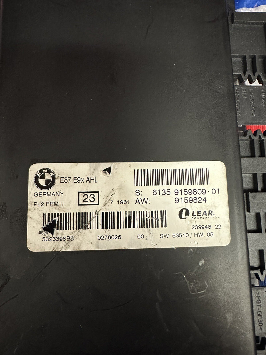2006-08 BMW 3 SERIES  E92 FOOTWELL LIGHT CONTROL MODULE OEM 6135 9159809