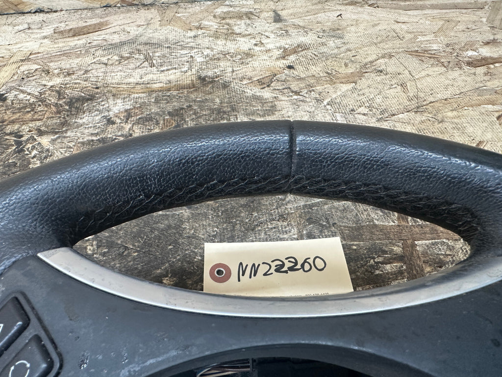 BMW 06-11 E90 3 SERIES BLACK LEATHER SPORT STEERING WHEEL W PADDLES OEM 6795858