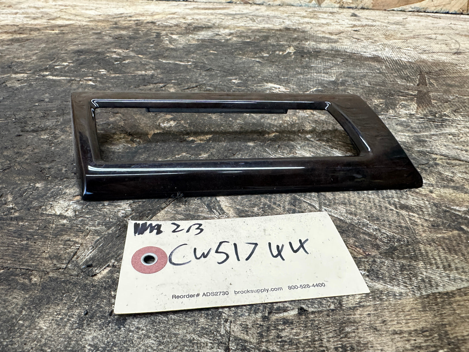 BMW 2001-2010 E60 5 LEFT DRIVER SIDE VENT POPLAR WOOD TRIM PIECE 6970267