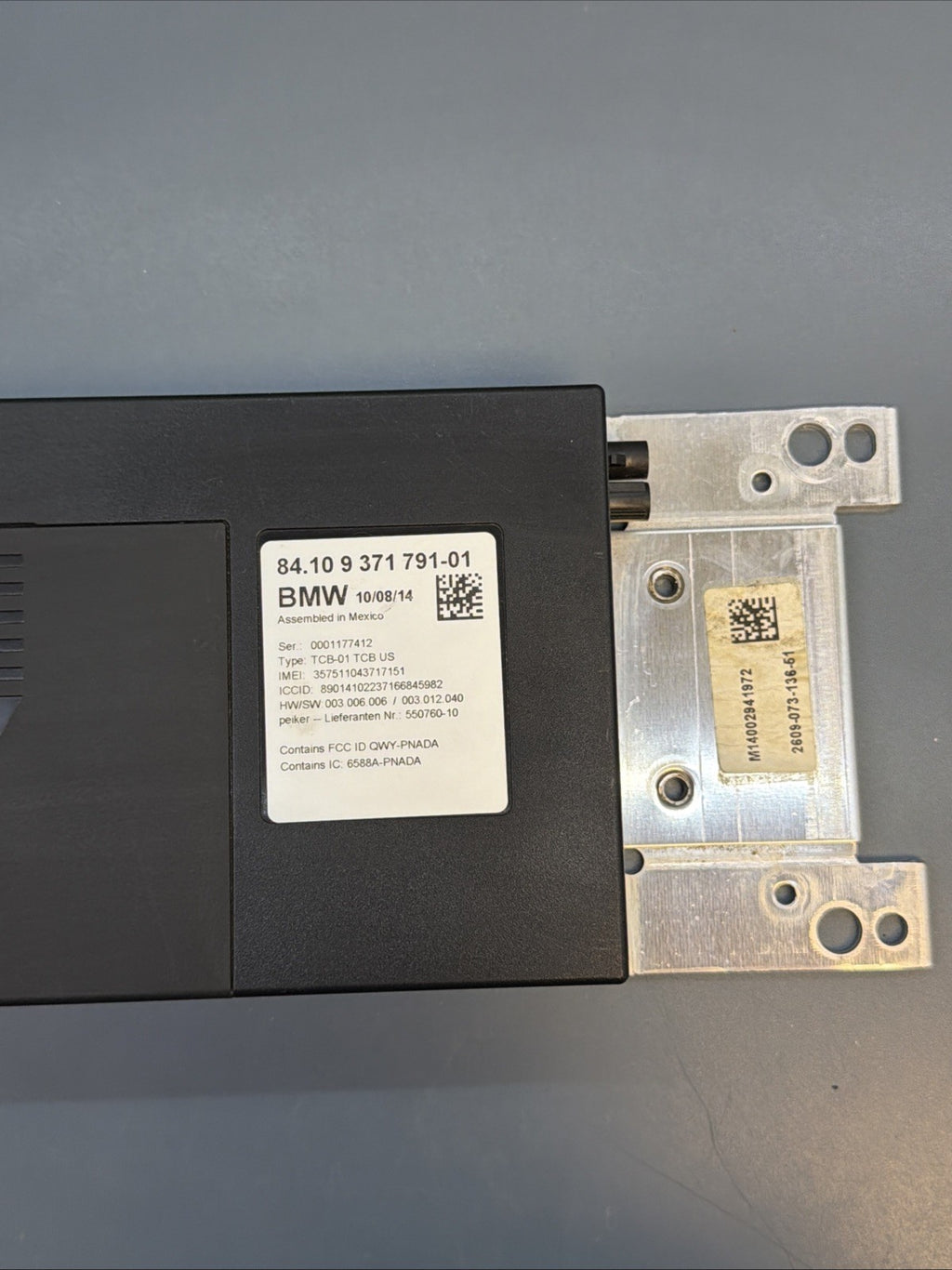 12-16 BMW F30 F25 F32 F36 320i 328i BLUETOOTH TELEMATICS CONTROL MODULE 9371791