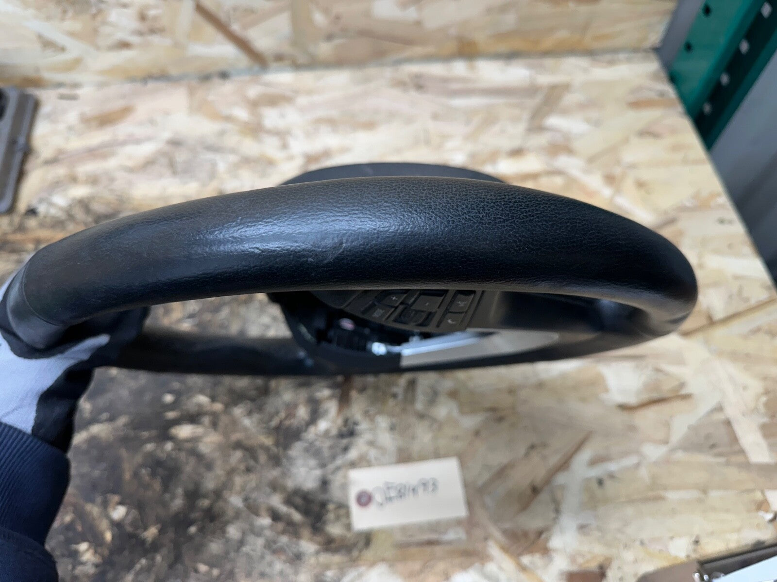 BMW 11-17 F25 X3 BLACK LEATHER STEERING WHEEL AND BUTTONS OEM 2406058