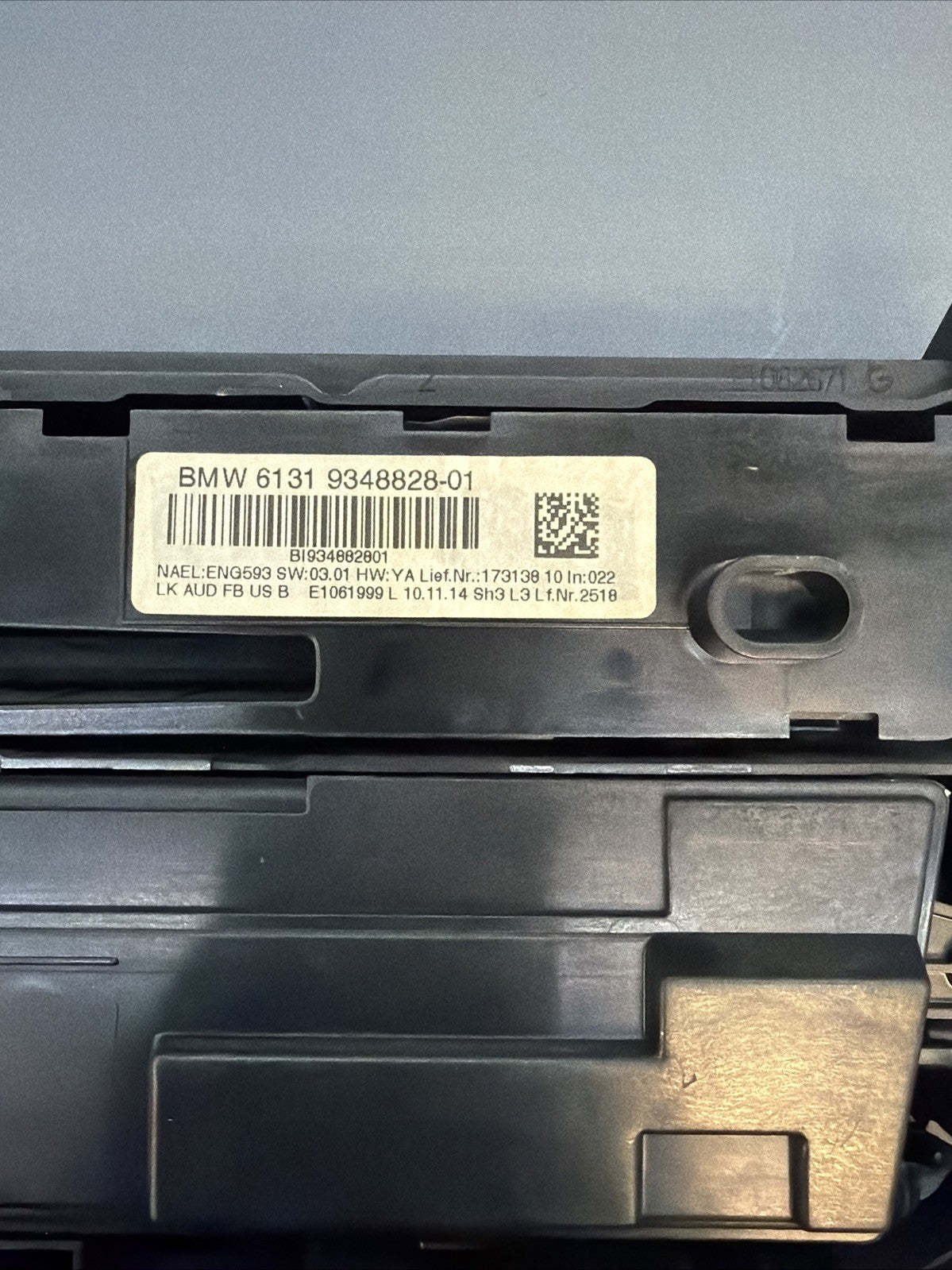 2012-2015 BMW 320i 328i 335i Climate Temperature Control Panel OEM 61319348828