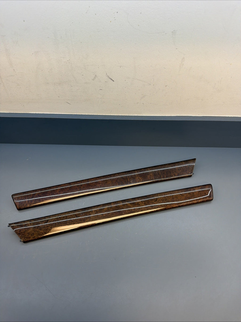 99-06 BMW 3 Series E46 Drivers Door Panel Trim Wood 8200725 8200726