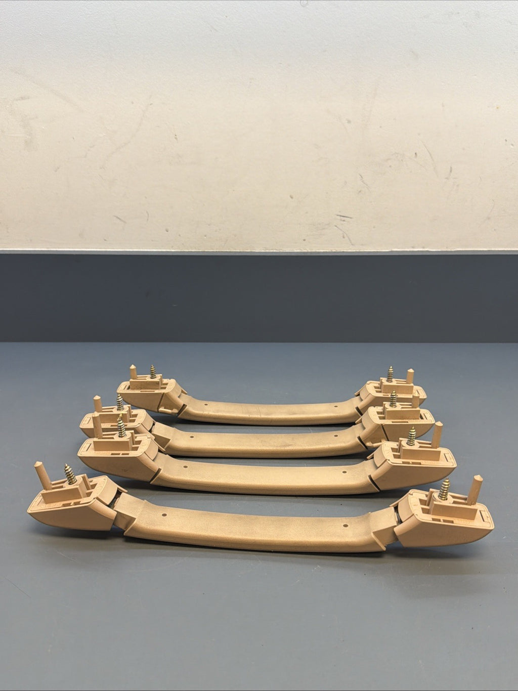 00-06 BMW E46 Headliner Grab Handle Set Front Rear Left Right Beige 8231321